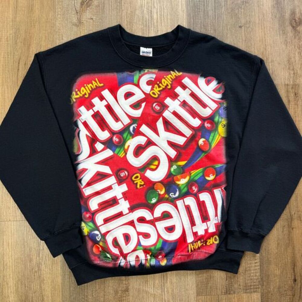 Pre-owned‎ Skittles Candy Graphic Print Sweatshirt Gildan Large